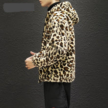 Cargar imagen en el visor de la galería, Animal print chaqueta capucha leopardo hombre 4XL