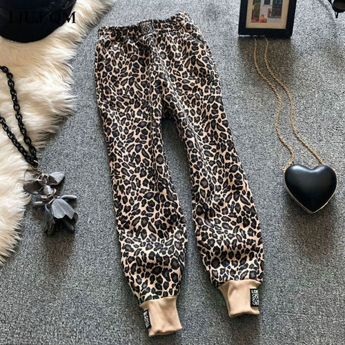 Logomania, pantalon bombacho invierno animal print. LW. 5XL