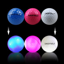 Cargar imagen en el visor de la galería, 12 piezas LED bolas de Golf que brillan en la oscuridad luz pelotas de golf de práctica