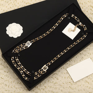 Cinturones de cadena Camelia alta calidad, tejida y perlas joyería de lujo