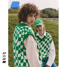 Cargar imagen en el visor de la galería, Keo-peul-look, matching couple, twinning en chaleco plaid summer. XL