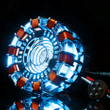 Cargar imagen en el visor de la galería, Reactor Arco DIY Corazon Tony Stark Lampara LED. Maqueta MK1 acrilica.