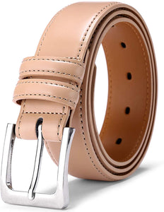 Cinturón Jeans de golf 35mm, cinturones de cuero genuino para vestimenta informal de hombres