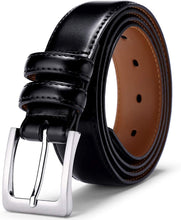 Cargar imagen en el visor de la galería, Cinturón Jeans de golf 35mm, cinturones de cuero genuino para vestimenta informal de hombres