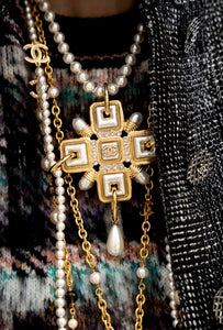 Broche de cristal Vintage para mujer, joyería de lujo.