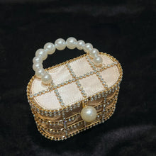 Cargar imagen en el visor de la galería, Holly Mini, metalico con perlas.