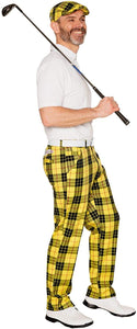 Pantalones golf hombre cuadro escoces