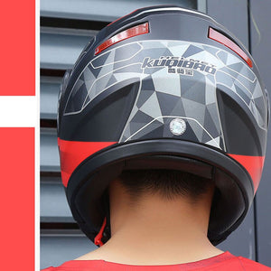 Casco de motocicleta Bluetooth con visor completo y doble visor antivaho