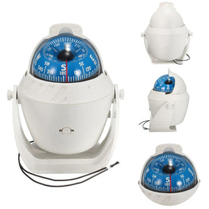 Brújula marina de alta precisión con luz LED, compas nautico.