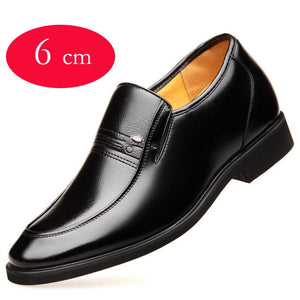 Zapatos de tacón oculto para hombre, Oxfords aumento 6 cm, cuero. 39-43