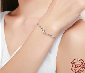 Pulsera Plata Ley 925 Kara Sevda Amor infinito