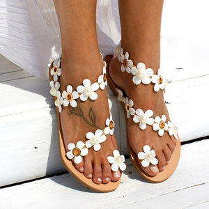 Chanclas con flores 35-43