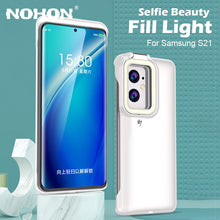 Cargar imagen en el visor de la galería, Funda para Samsung Galaxy S21 con luz LED para fotos. Selfie Beauty