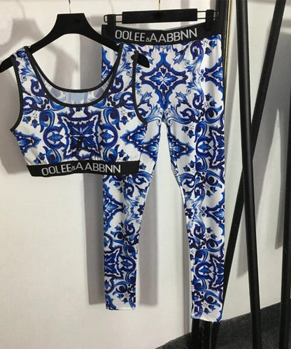 Mosaic dress en chandal de yoga. Azul. XL