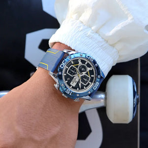 Reloj deportivo cronografo silicona militar de cuarzo