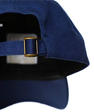 Cargar imagen en el visor de la galería, Gorra de algodon organico azul con parches.