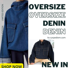 Cargar imagen en el visor de la galería, Denin oversize fashion. 5XL