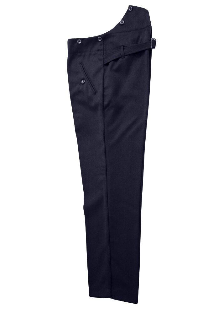 Pantalones gabardina rectos II Guerra Mundial, azul marino, alemán, Kriegsmarine 5XL