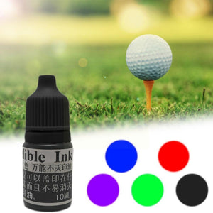 Tinta para sello de pelota de Golf, Tinta fotosensible de secado rápido para decoración de Golf, marcador de impresión 10ml