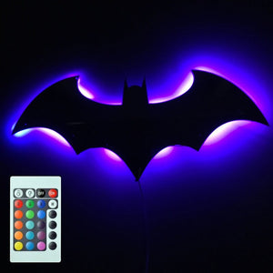 Luz LED USB Power Bat, Batman en espejo con luz colores