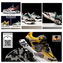 Cargar imagen en el visor de la galería, Sneakers gruesas parcheadas para hombre, transpirables. 38-44