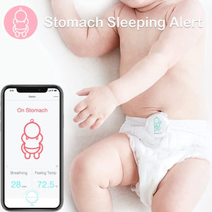 Monitor de bebé movimiento respiratorio, temperatura, posición.