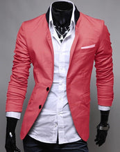 Cargar imagen en el visor de la galería, Men in red. Casual blazer Cotton Fit Stylish. 2XL