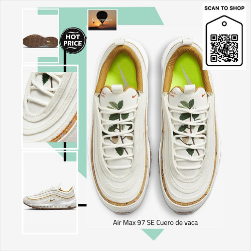 Air Max 97 SE Florales. Cuero vaca. Zapatillas correr mujer 35-42