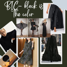 Cargar imagen en el visor de la galería, BIC. Black is the color en seda. Gottic Queen. 4XL