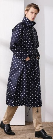 Chubasquero a topos. Polka dot. Mujer y hombre. XL