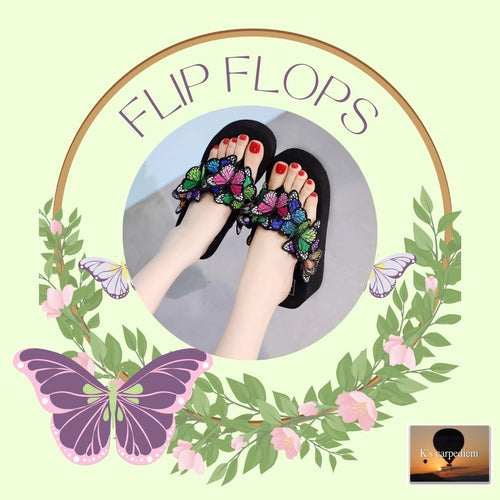 Chanclas de mariposa con plataforma 35-42