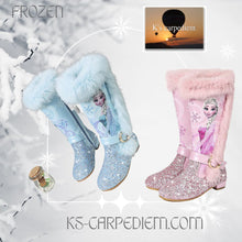 Cargar imagen en el visor de la galería, Frozen botas con lentejuelas para niñas Disney 4-13 años, invierno. 24.37
