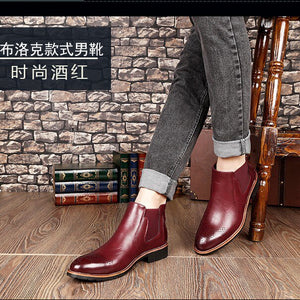 Misalwa Casual Oxford Style Men Chelsea Boots Spring Autumn Winter Fashion Ankle Boots Mens Formal Dress Shoes 37-44