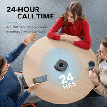 Cargar imagen en el visor de la galería, Anker PowerConf Bluetooth Speakerphone conference speaker with 6 Microphones, Enhanced Voice Pickup, 24H Call Time