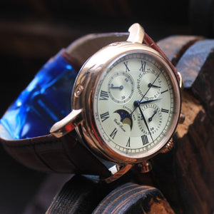 Reloj cronografo mecanico Sea gull Tron ST1908 Acero inoxidable, cristal zafiro. 50M