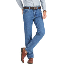 Cargar imagen en el visor de la galería, Men Business Jeans Classic Spring Autumn Male Skinny Straight Stretch Brand Denim Pants Summer Overalls Slim Fit Trousers 2019