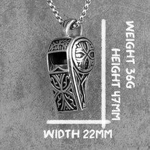 Cargar imagen en el visor de la galería, Whistle Vintage Long Men Necklaces Pendants Chain Punk for Boyfriend Male Stainless Steel Jewelry Creativity Gift Wholesale