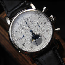 Cargar imagen en el visor de la galería, Reloj cronografo mecanico Sea gull Tron ST1908 Acero inoxidable, cristal zafiro. 30M