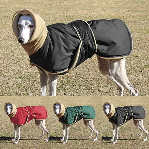 Super Warm Dog Clothes Coat Waterproof Large Dogs Vest Jacket Thick Winter Pet Clothing Vest With Warm Collar Wolfhound Shepherd