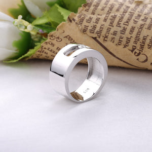 SHADOWHUNTERS Original 925 Sterling Silver Move Stone Wedding Rings For Men Engagement Sterling Silver Jewelry