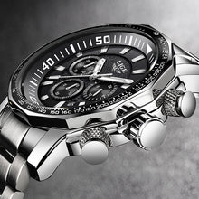 Cargar imagen en el visor de la galería, 2020 LIGE Top Brand Luxury Mens Watches Full Steel Watch Male Military Sport Waterproof Watch Men Quartz Clock Relogio Masculino