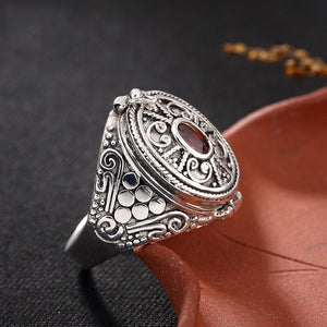 PANSYSEN New 100% Authentic 925 Sterling Silver Vintage Lock Flip Cover Finger Rings For Women Men Anniversary Jewelry Ring Gift