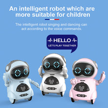 Cargar imagen en el visor de la galería, mini robot inteligente AI smart pocket robotics Early education voice interaction kids robot toy gift dancing telling story sing