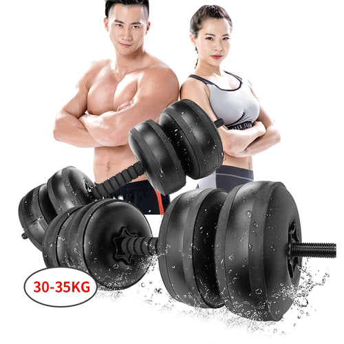 Travel Weights Water Filled Dumbbells Set Adjustable Free Water Dumbbells Exercise Fitness Weightlifting Training