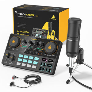 Microfono y mezclador de audio Am200-s1  para PC, telefono, YouTube