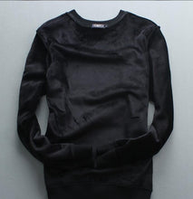 Cargar imagen en el visor de la galería, Rhinestones Sweatshirt 2020 Hoodies Men Long Sleeve Casual Loose black Color Round Neck Sports Pullover
