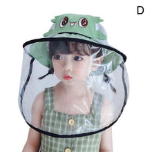 Cargar imagen en el visor de la galería, Sombrero algodon con visor antisalpicadura infantil