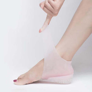 1 Pair Invisible 2-5 Cm Increase Insoles Height Lift Massage Soft Feet Cushion Inner Heightening Pad Women Men Heel Pads Socks