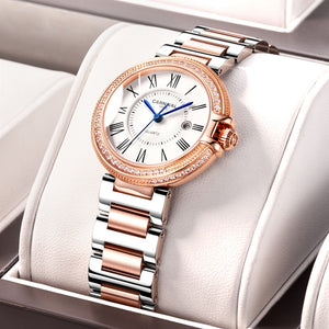 Switzerland CARNIVAL 2020 New Women Watches Luxury Brand Diamond Imported Quartz Ladies Watch Trendy Dress Clock montre femme