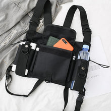 Cargar imagen en el visor de la galería, Functional Tactical Chest Bag For Men Fashion Bullet Hip Hop Vest Streetwear Bag Waist Pack Women Black Chest Rig Bag